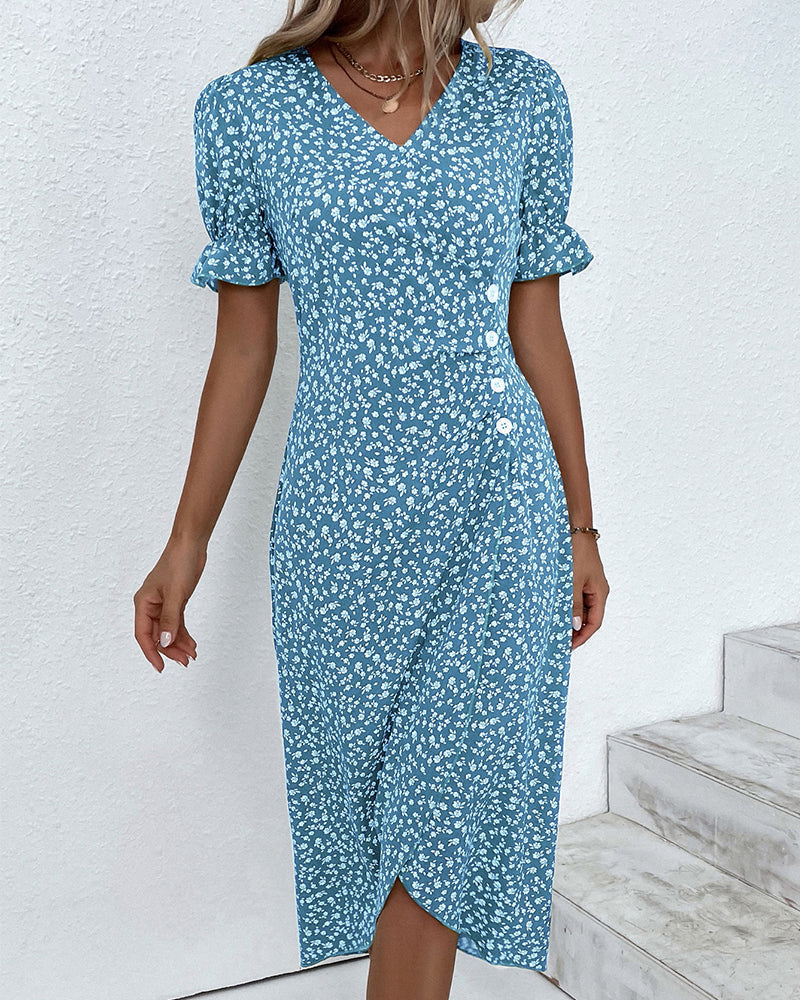 Walküre™ | Kleid mit weichen Blüten