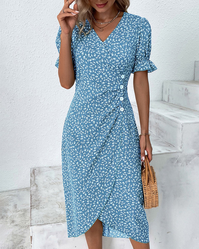 Walküre™ | Kleid mit weichen Blüten