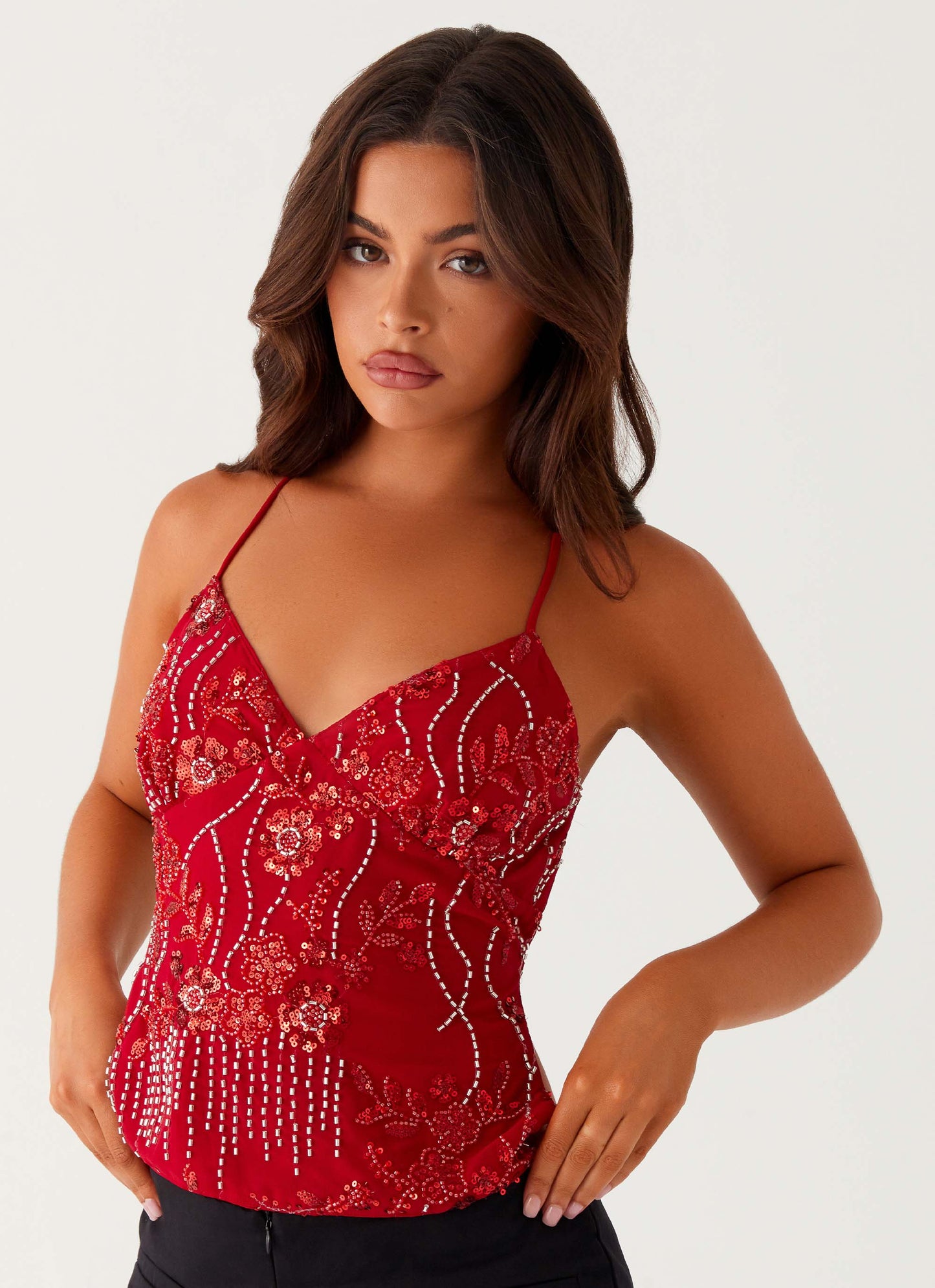 Faelina™ | Funkelndes Pailletten-Party-Top