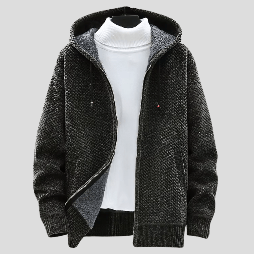 Alaric™ | Heritage Strick-Kapuzenpullover mit Reißverschluss