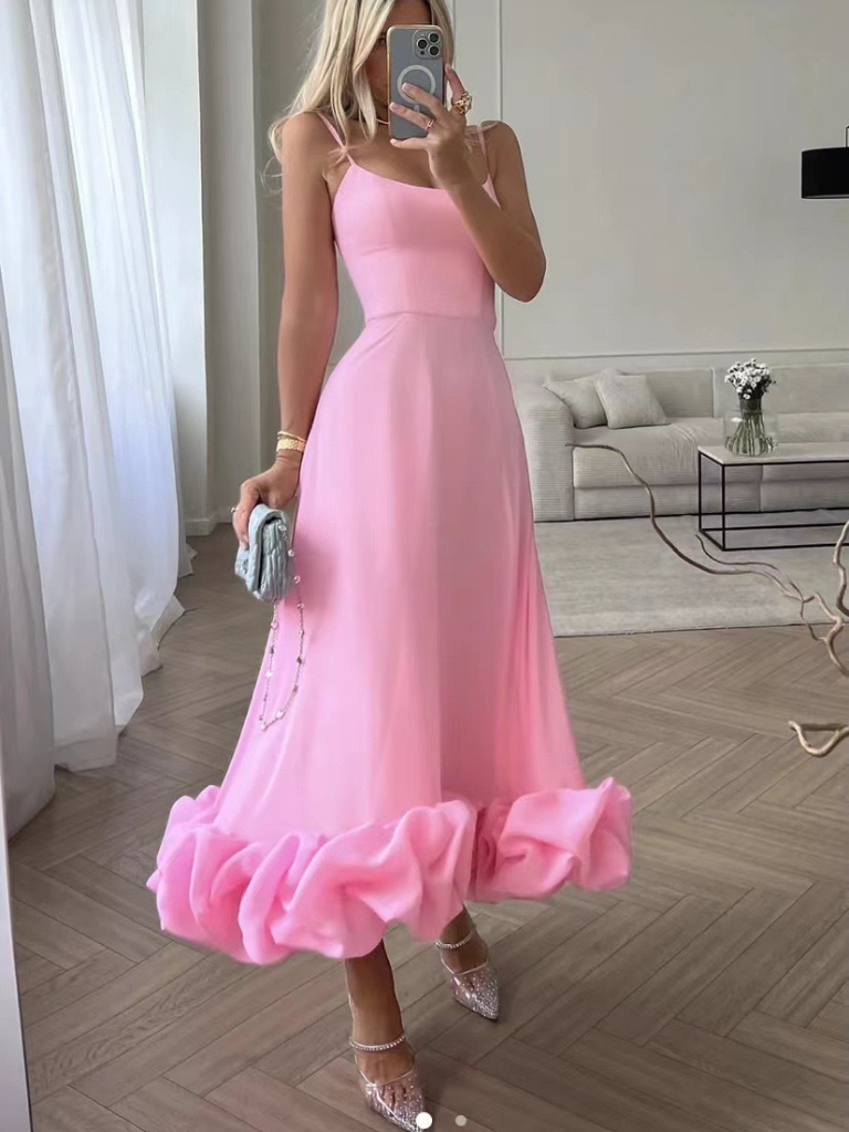 Violett™ | Elegantes Rüschenkleid