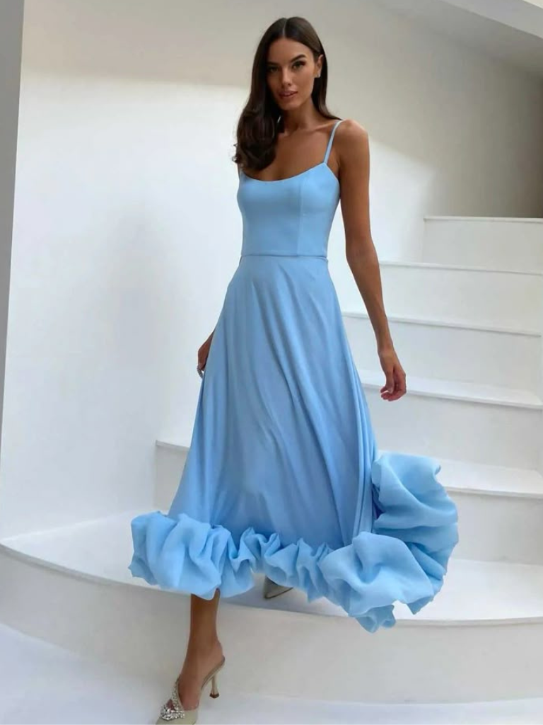 Violett™ | Elegantes Rüschenkleid