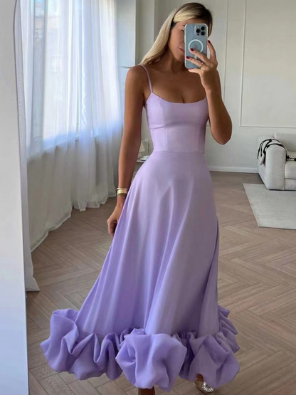 Violett™ | Elegantes Rüschenkleid