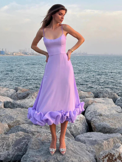 Violett™ | Elegantes Rüschenkleid