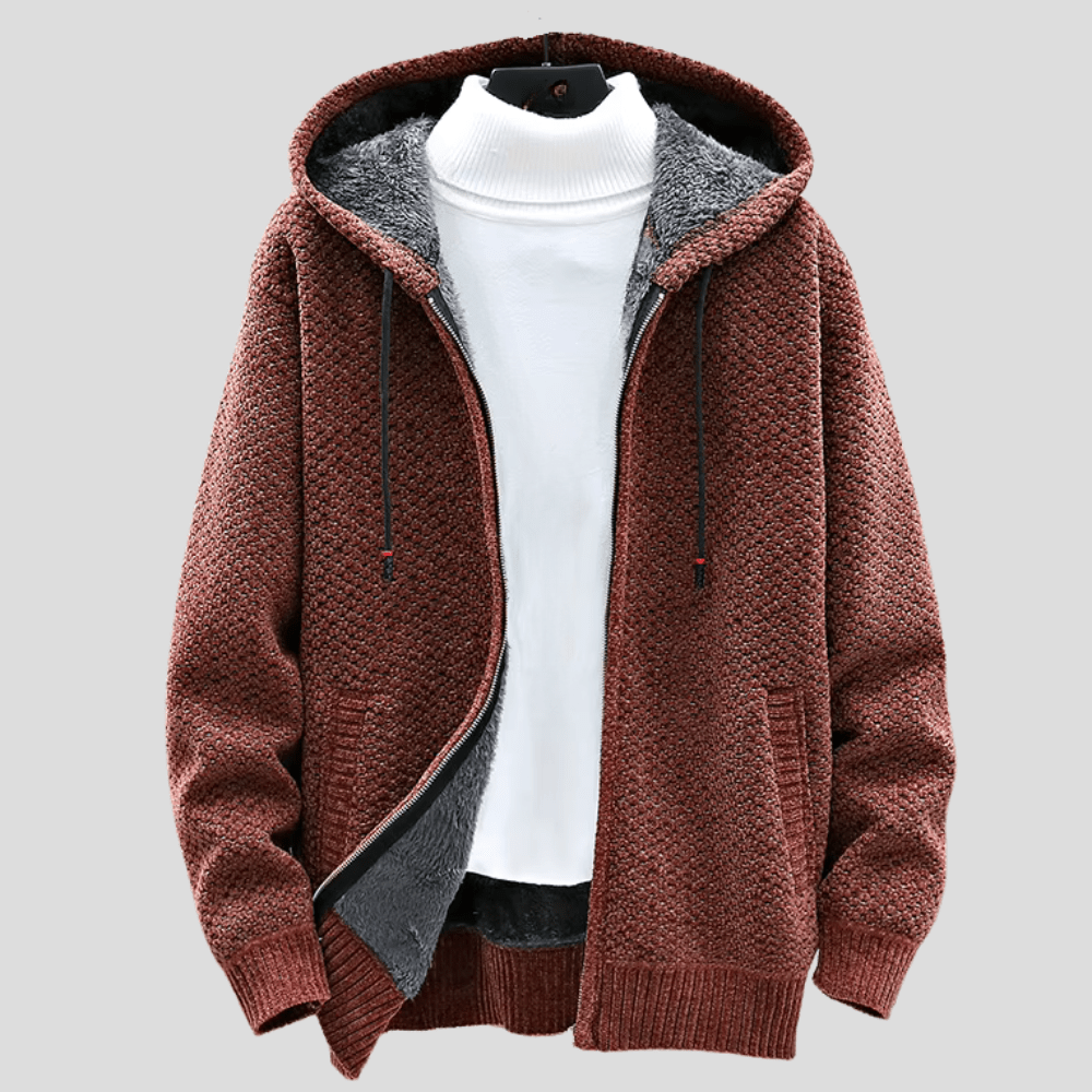 Alaric™ | Heritage Strick-Kapuzenpullover mit Reißverschluss