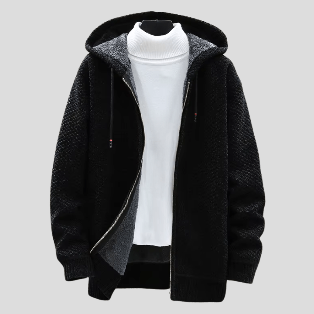 Alaric™ | Heritage Strick-Kapuzenpullover mit Reißverschluss