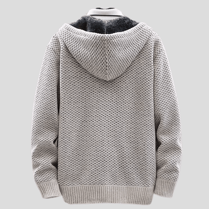 Alaric™ | Heritage Strick-Kapuzenpullover mit Reißverschluss