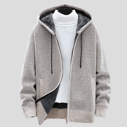 Alaric™ | Heritage Strick-Kapuzenpullover mit Reißverschluss