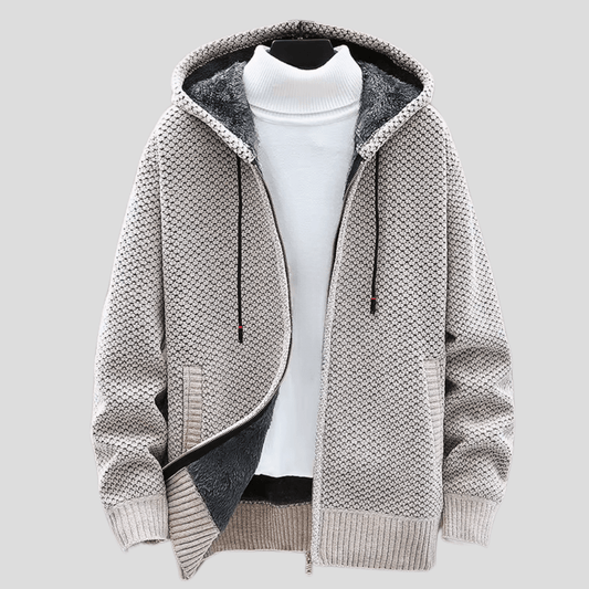 Alaric™ | Heritage Strick-Kapuzenpullover mit Reißverschluss