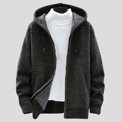 Alaric™ | Heritage Strick-Kapuzenpullover mit Reißverschluss